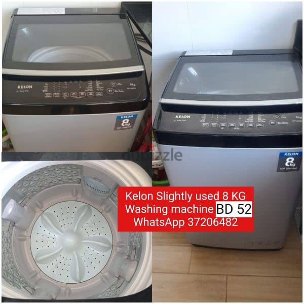 American brand washing machine and other items for sale with Delivery 7
