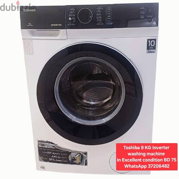 American brand washing machine and other items for sale with Delivery 14