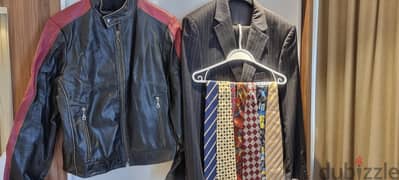 Hugo Boss Suit, Arizona Leather Jacket. Lots of clothes, Steve Madden