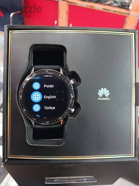 HUAWEI WATCH GT-2 100% FRESH WITH BOX & CHARGER & BELT 0