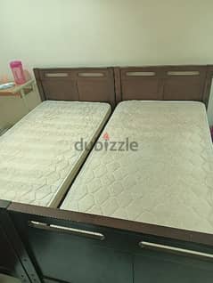 2 single bed with new mattress