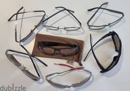7 different Sunglasses: Oakley, Ray-Ban, MontBlanc, Cartier