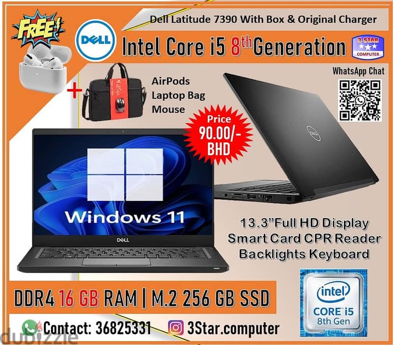 Available Laptop Dell, HP, Lenovo, i5, & i7 RAM 8GB, 16GB, 32GB & SSD 1