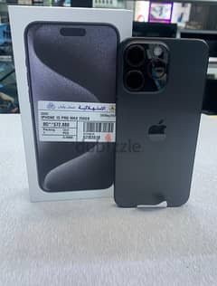 iPhone 15 Pro Max 256GB only box open one year warranty,25-5-2025