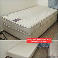 box bed with mattress and other items for sale with Delivery