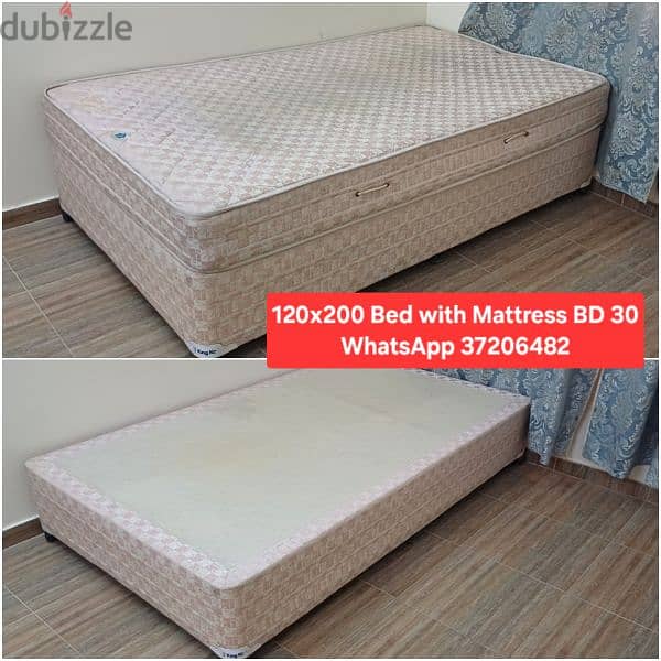 box bed with mattress and other items for sale with Delivery 2