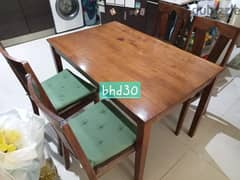 Cabinet, crib,  dining table and trunkee