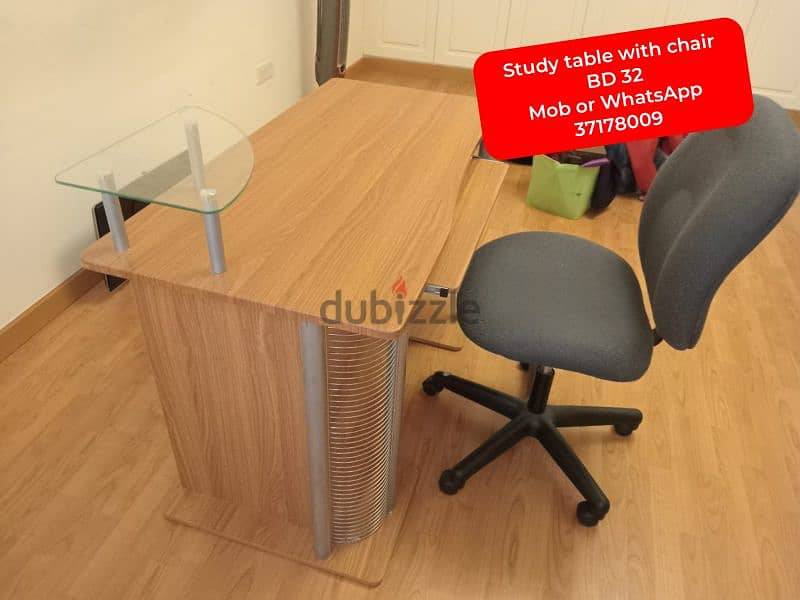 Dinning table with 6 chairs and other household items for sale 1