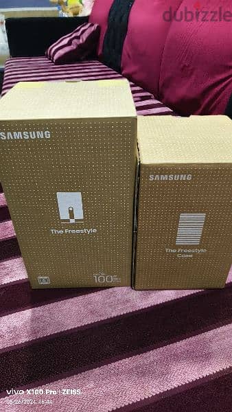 New Samsung Freestyle Projector 100" with Case and Skin covers 5