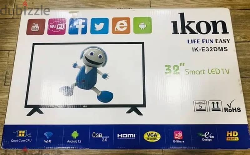 32” Android Smart tv new condition with box paking IKON call or Whtsp 3