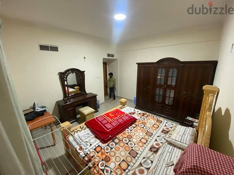 1 Room for rent in 3bhk, burhama 130bd for 1person, wifi, furnished 1