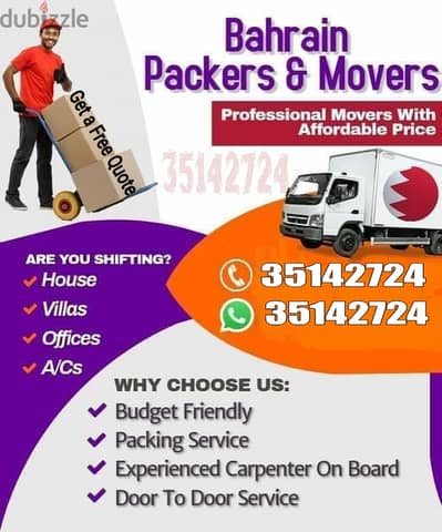 Room Shifting House Shifting Mover Packer Bahrain  3514 2724