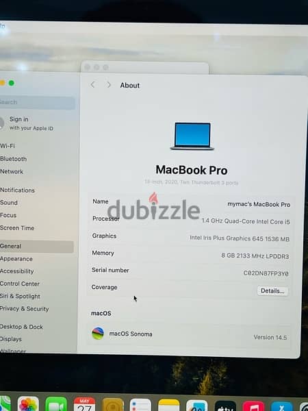 used macbook pro 2020 model 512 gb 1
