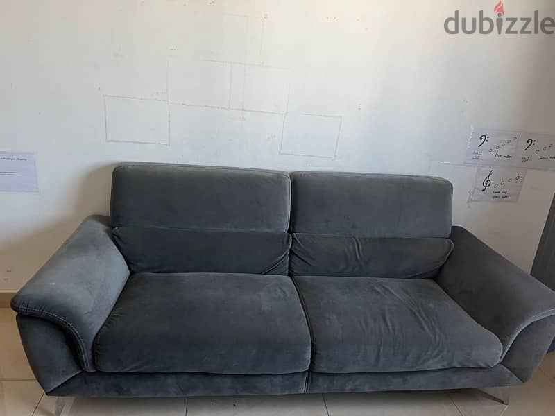 3 Seater velvet sofa 2