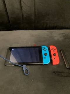 Nintendo switch with two right controller the left is missing