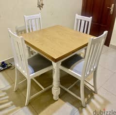 Solid wood dining table strong and good quality