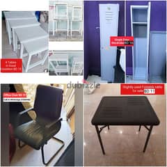 Chair table and other items for sale with Delivery