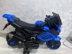 Nice blue kid’s electric motor bike