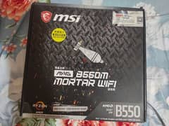 MSI mag b550m mortar wifi motherboard