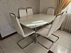 Dinning Table (Extendable) + 6 chairs
