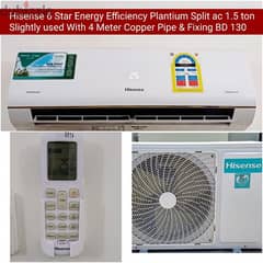 hisense 1.5 ton plantium split ac and other acs for sale with fixing