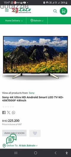 Sony 4k ultra hd android led