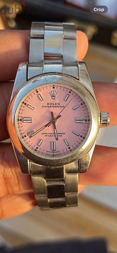 Rolex Oyster Pink dial