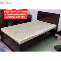 Wooden bed 120×200 and other items for sale with Delivery