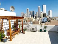 Spacious Rooftop Apartment with Private Garden