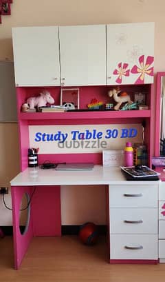 Girl's Study table, Buffet Side board, TV Unit, Shoe Rack