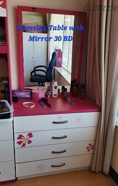 Girl's Dressing table (Free Cupboard) , Buffet Side board, TV Unit