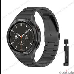 Black Stainless Steel Strap For Samsung Galaxy Watch 6 5 4
