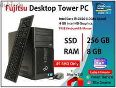 Lowest Price Fast Desktop PC Core i5 8GB RAM 256GB FREE Keyboard &