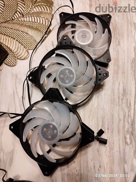 3 Cooler Master RGB Fans for PC 0