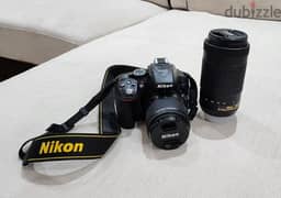 Nikon D5300 DSLR with camera bag