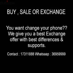 Buy , Sale & Exchange