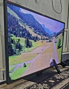 42 inch led full hd not smart dewao with original remote and stand 28