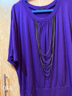 Beautiful purple top with attached chains 0