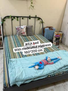 IKEA BED IN GREY COLOUR