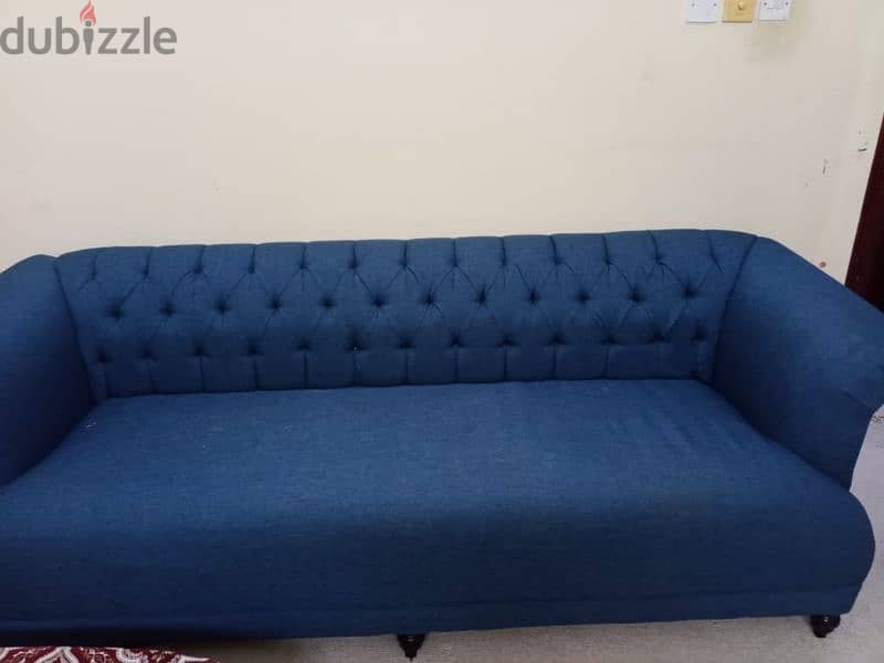 Big sofa with  two small sofa and small table  100%percent clean 0