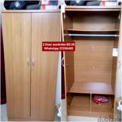 2 Door wardrobe and other items for sale with Delivery