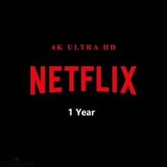 NETFLIX 4k Ultra 1 Year Only 6 Bd اشتراك نتفلكس
