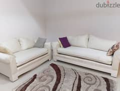 White sofa set