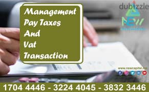 Management Pay Taxes And Vat Transaction #10bhd