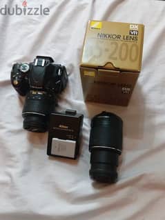 كاميرا نيكون d5100 بحاله ممتازه للبيع  عدسة 1 70 دينار عدستين 80 دينار