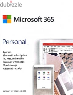 MS 365 OFFIC PERSONAL 1 YEAR SUBSCRIPTION