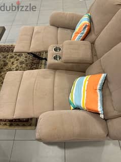 Double Recliner with storage