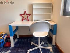 IKEA kids adjustable desk and chair
