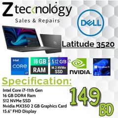 Dell Latitude 3520 i7-11th Gen