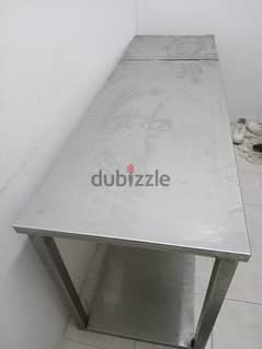 stain less steal table for cafeteria